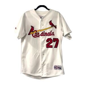 MLB St. Louis Cardinals Men's L GAME DAY Jersey #27 Rolen Baseball Vintage 2006